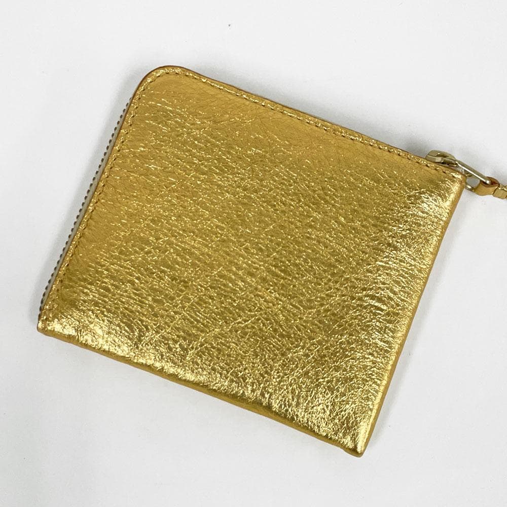 未使用 COMME des GARCONS ギャルソン ゴールド L字 ミニ財布