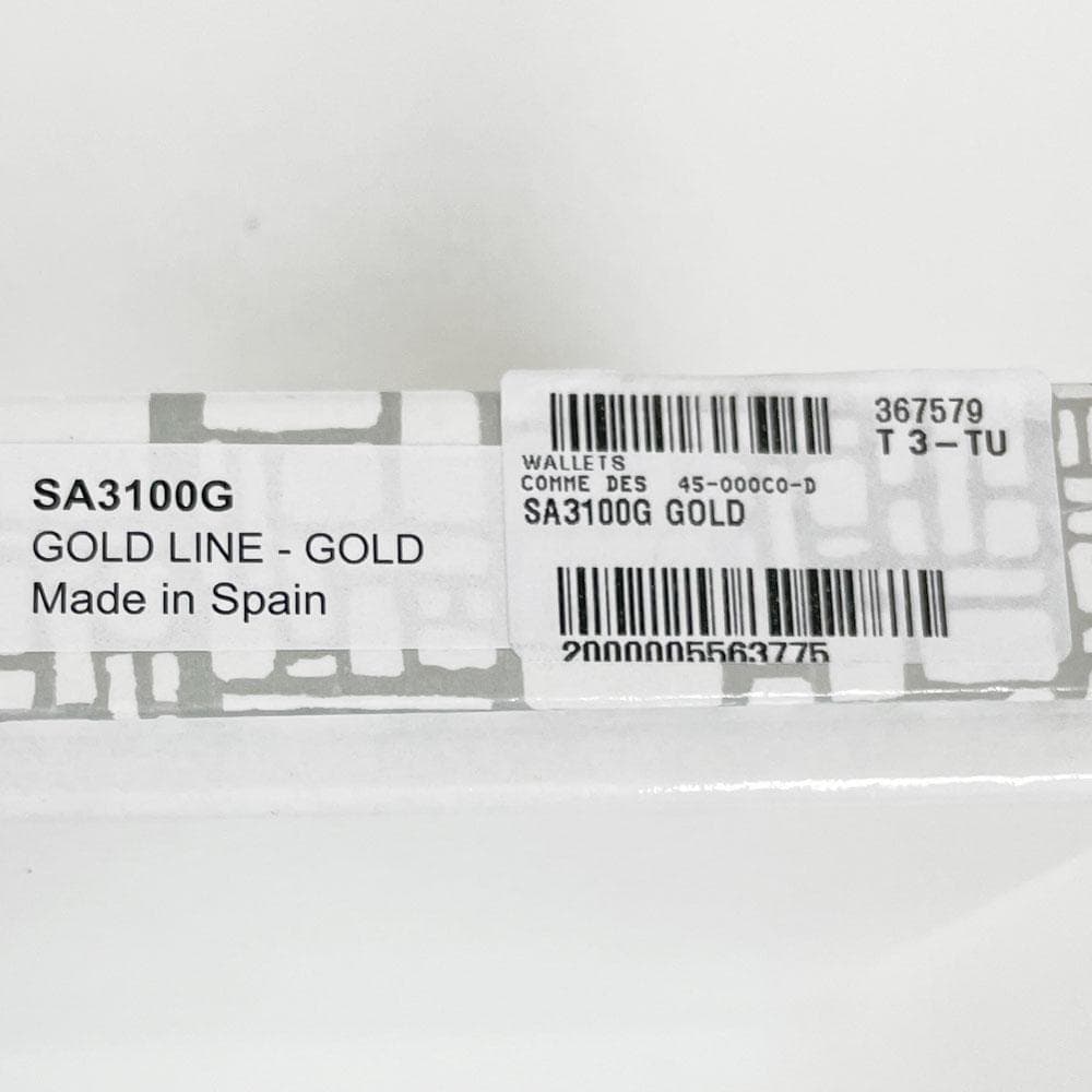 未使用 COMME des GARCONS ギャルソン ゴールド L字 ミニ財布