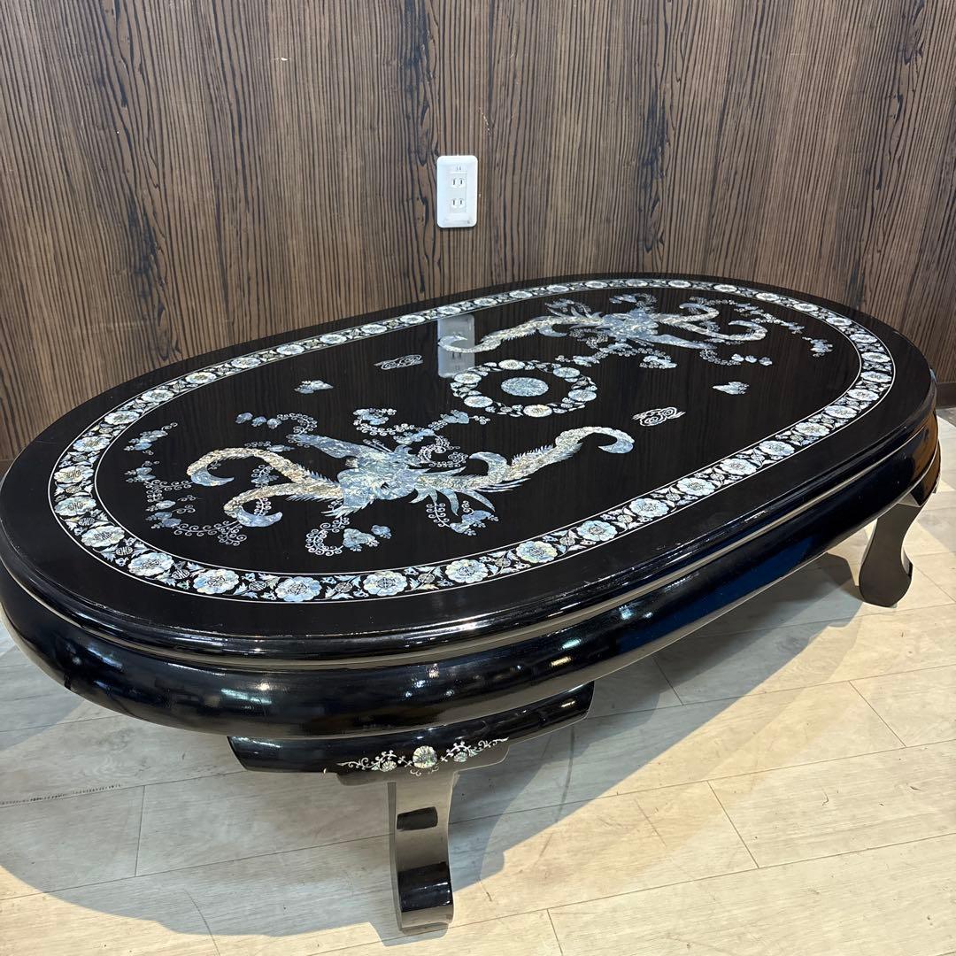 楽天市場】李朝家具 テーブルの通販 【稀少品】唐木家具 彫刻円形