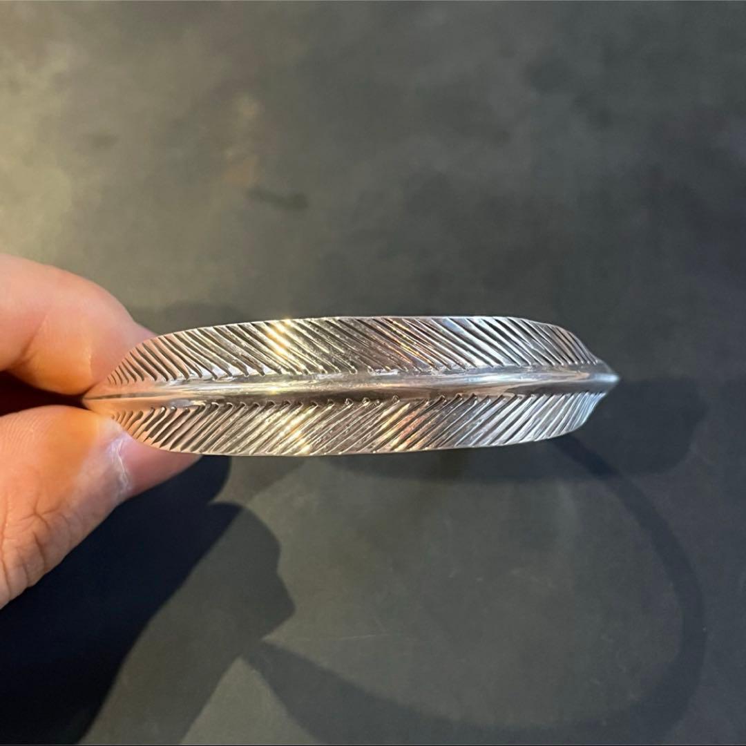 SILVER925 LEAF DESIGN BANGLE/シルバー/バングル