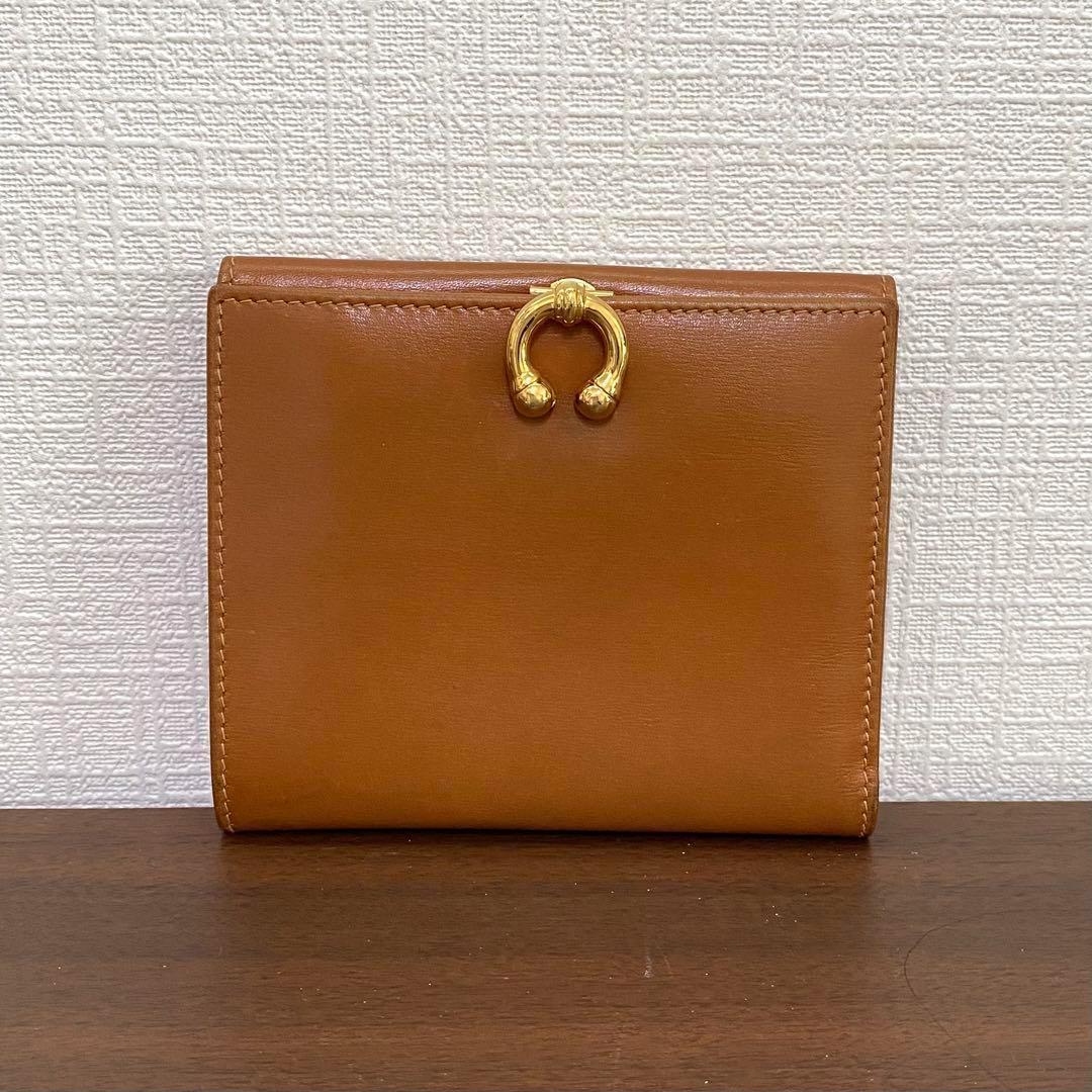 GUCCI☆希少☆二つ折り財布 ブラウン レザー