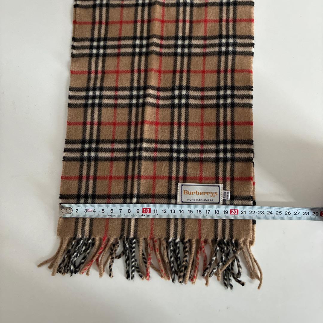 Burberrys カシミヤ100％ ノバチェック マフラー ベージュ - メルカリ