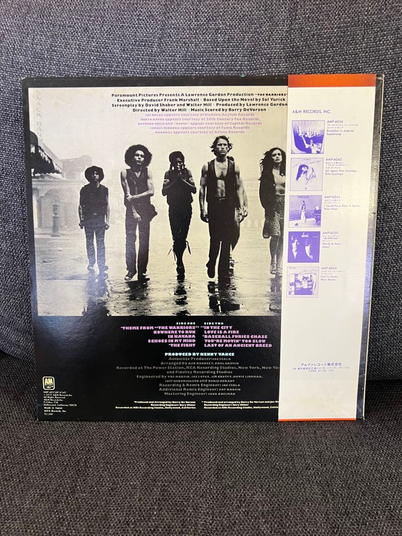 帯 美盤 The Warriors ウォリアーズ サントラ LP 1979