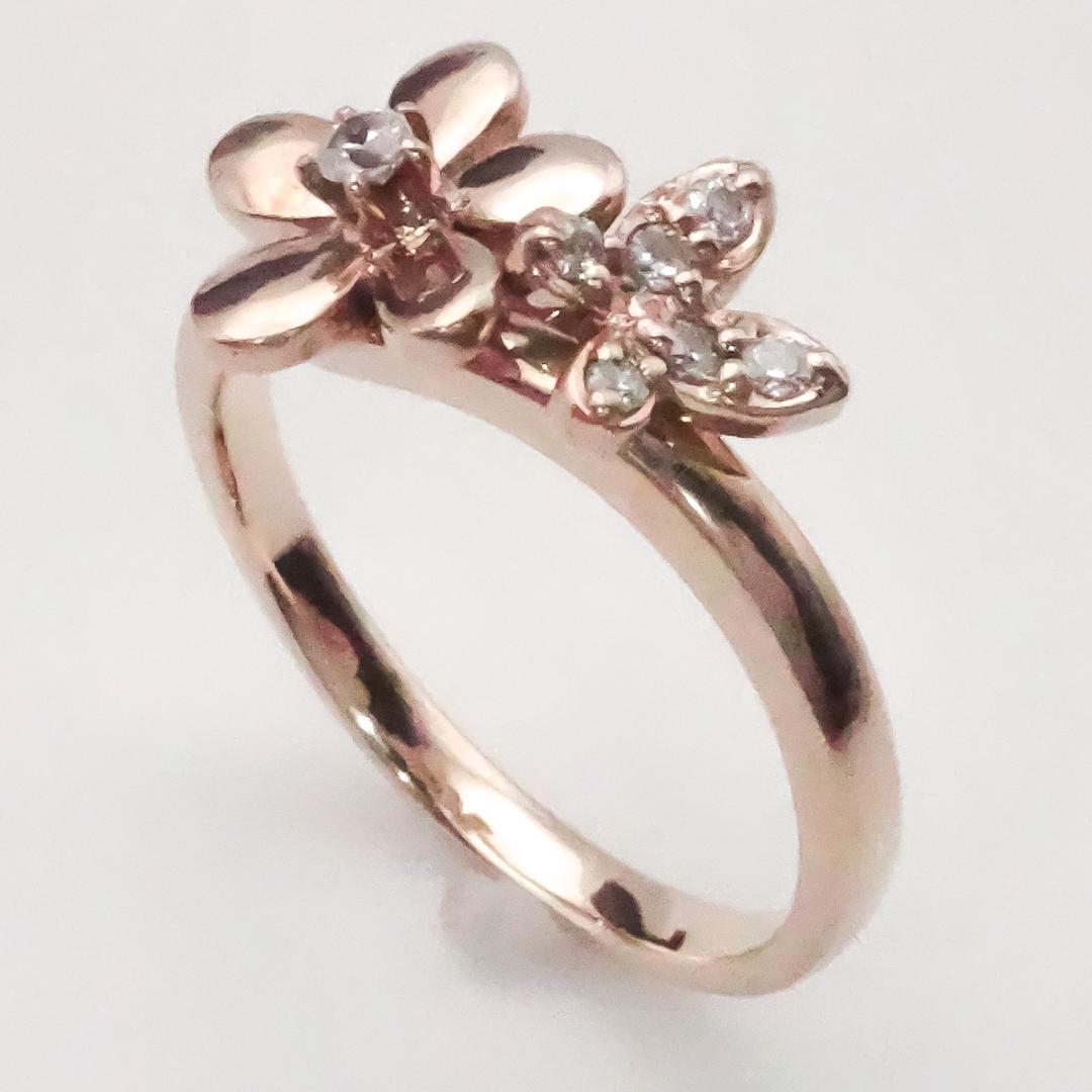 VENDOME ヴァンドーム青山 K10 ピンクゴールド リング 2.46g