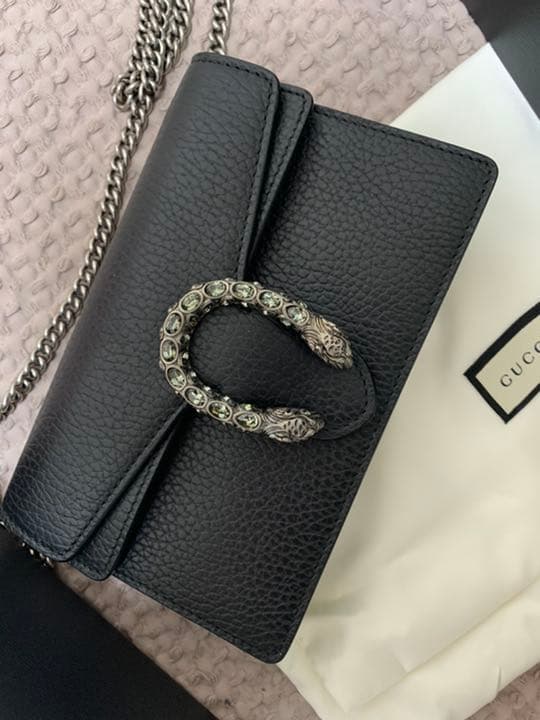 最終値下げ新品と同じGUCCI〔ディオニュソス〕レザー スーパーミニバッグ