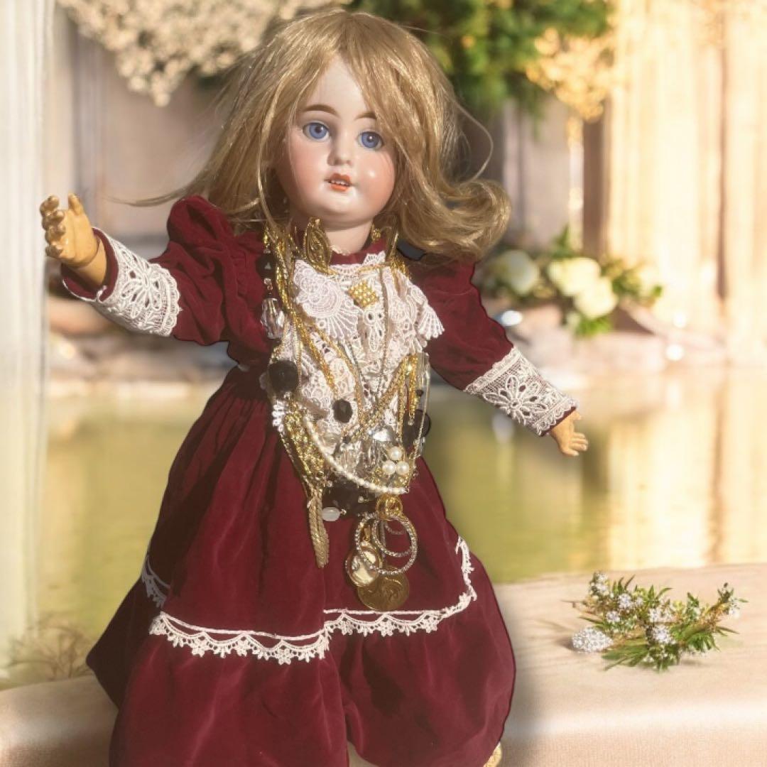 kimiko様専用 アンティーク ビスクドール アーモンド マルセル レッド