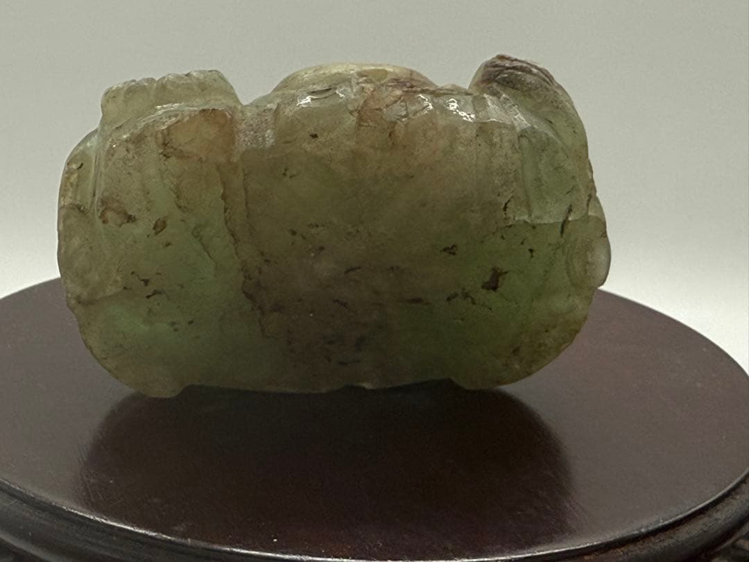 翡翠 布袋 置物 重さ約262g 送料込み251011