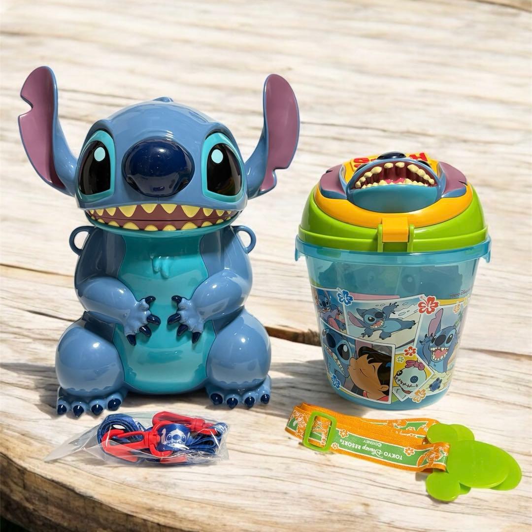 ディズニーランド 廃盤 スティッチ ポップコーンバケット セット