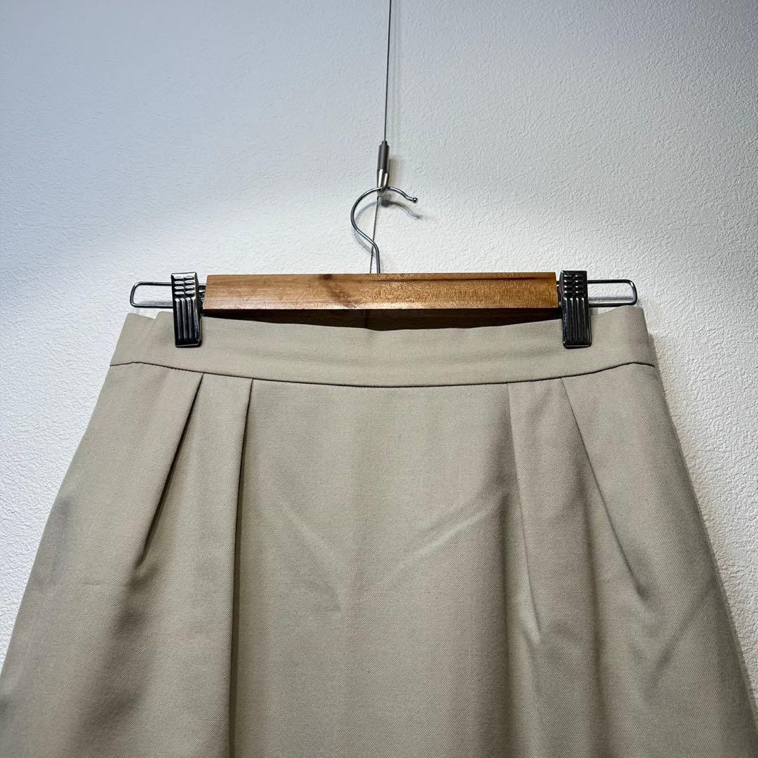 希少 クリスチャンディオール 上質 ウール タック デザイン タイト スカート
