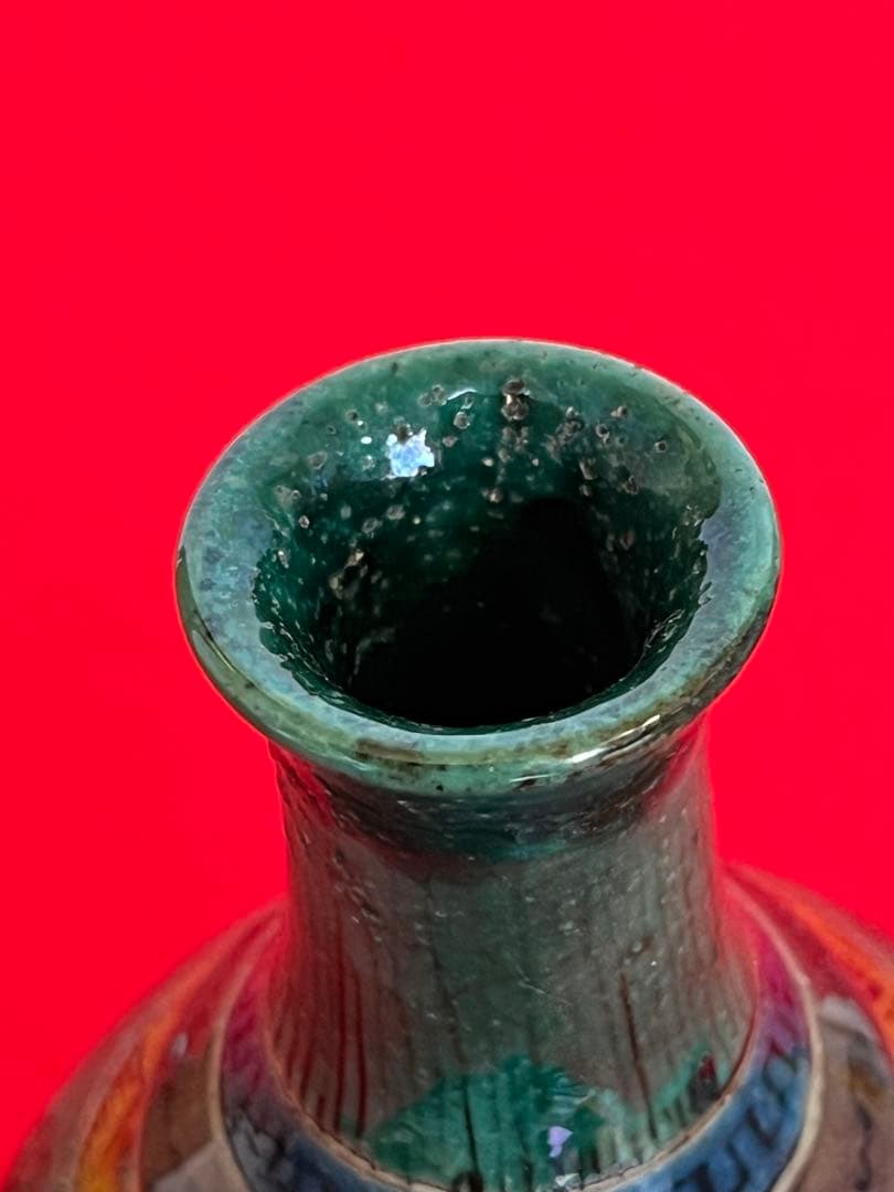 人間国宝 初代 徳田八十吉 吉田屋手 徳利 管理T263