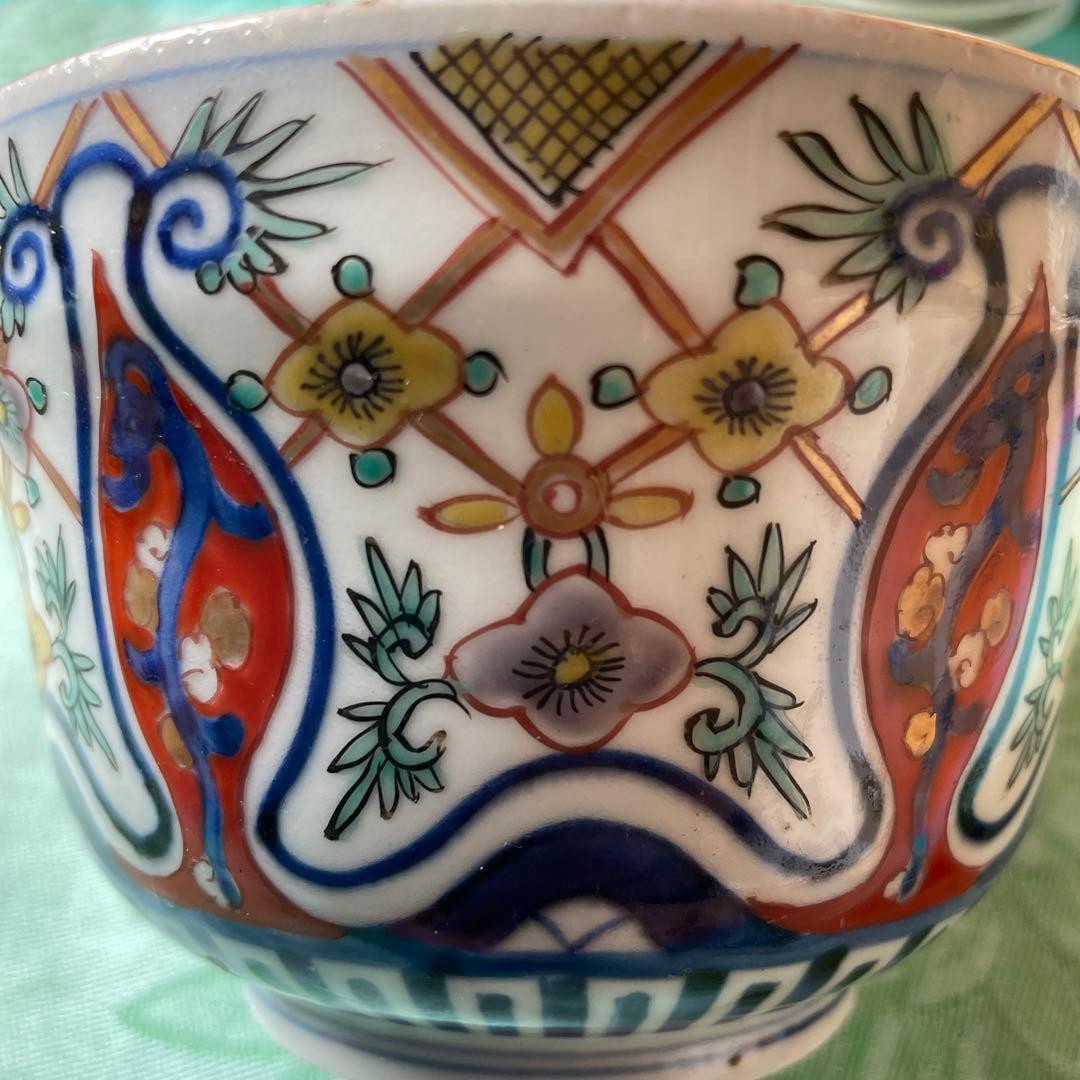 古伊万里 金彩 色絵 染付 深鉢
