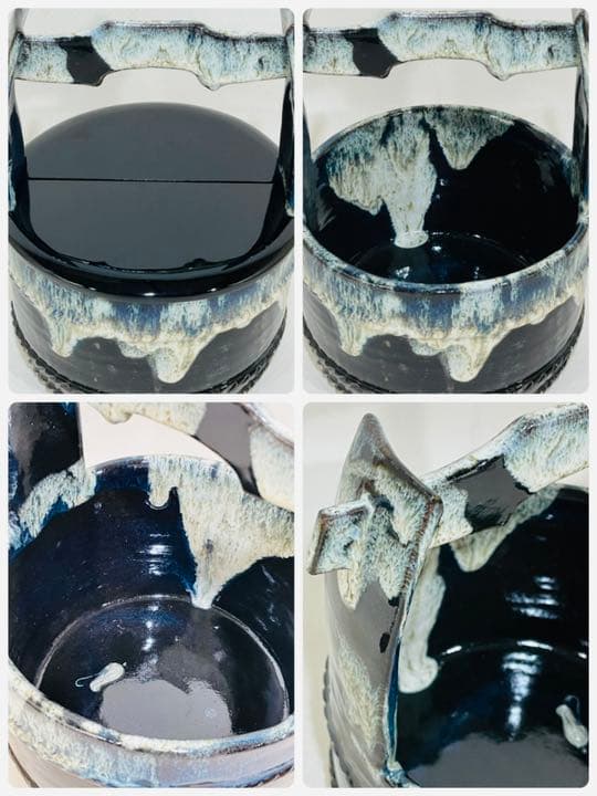 2024 登古(笹山登古)造 高取焼 水指 美品 共箱 茶道具 送料込