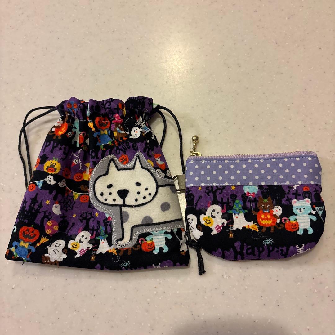感謝価格　人気　猫柄　ハロウィン　10cmファスナーポーチ　小銭入れ　人気