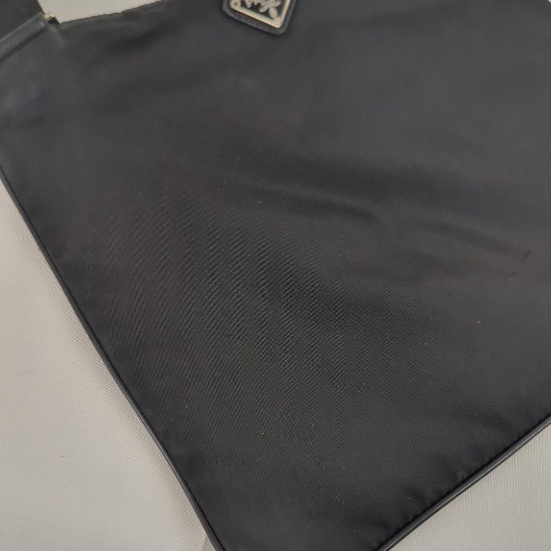 【良品】PRADA プラダ サコッシュ ナイロン ショルダーバッグ プレート