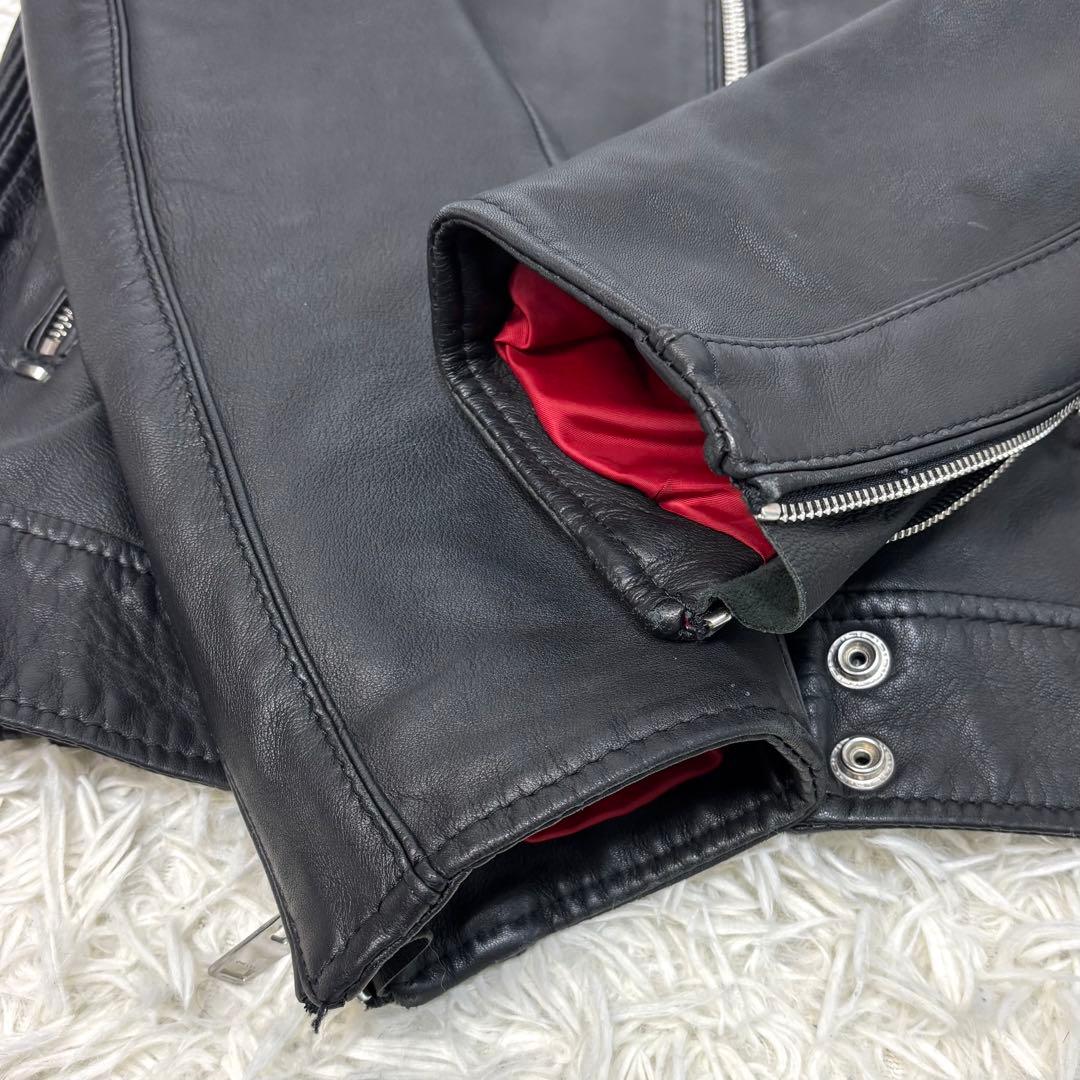 メカサイズ！XXL！ ディーゼル ラムレザー シングル ライダース