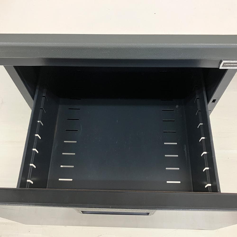 2876 UCHIDA 袖机 サイドデスク 脇机 内田洋行 ホワイト系天板 - メルカリ