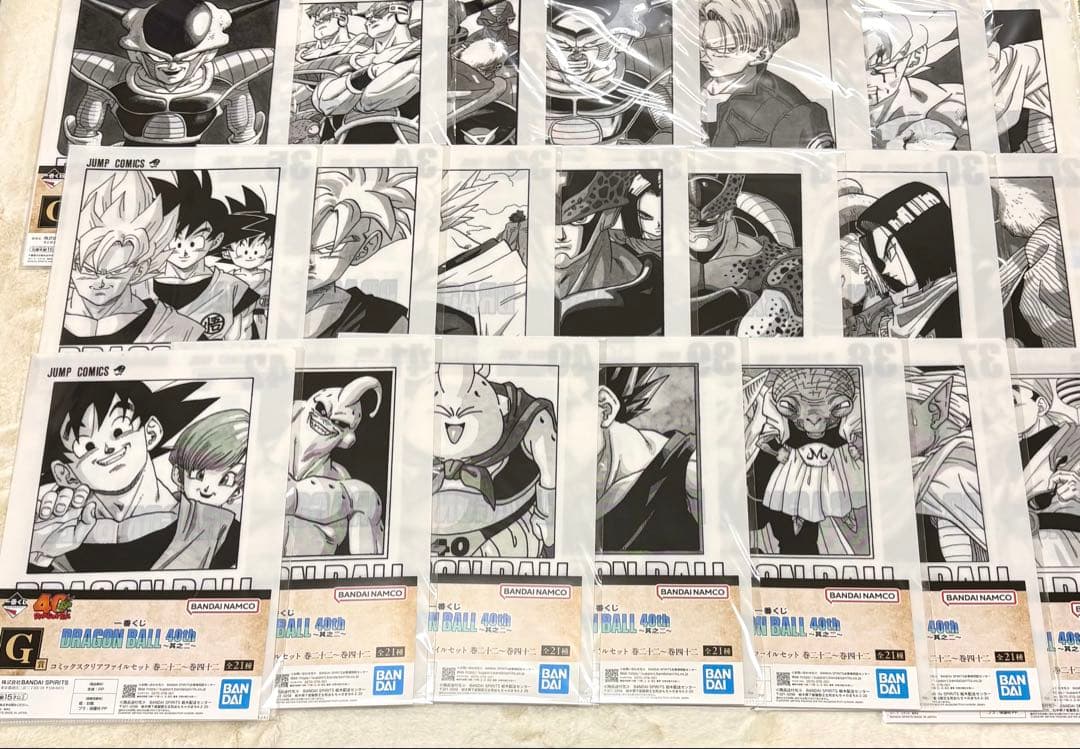 一番くじDRAGON BALL40th～其之二～ G賞クリアファイルコンプセット 一番くじ ドラゴンボール 40th 〜其之二〜 G賞 コミックスクリア