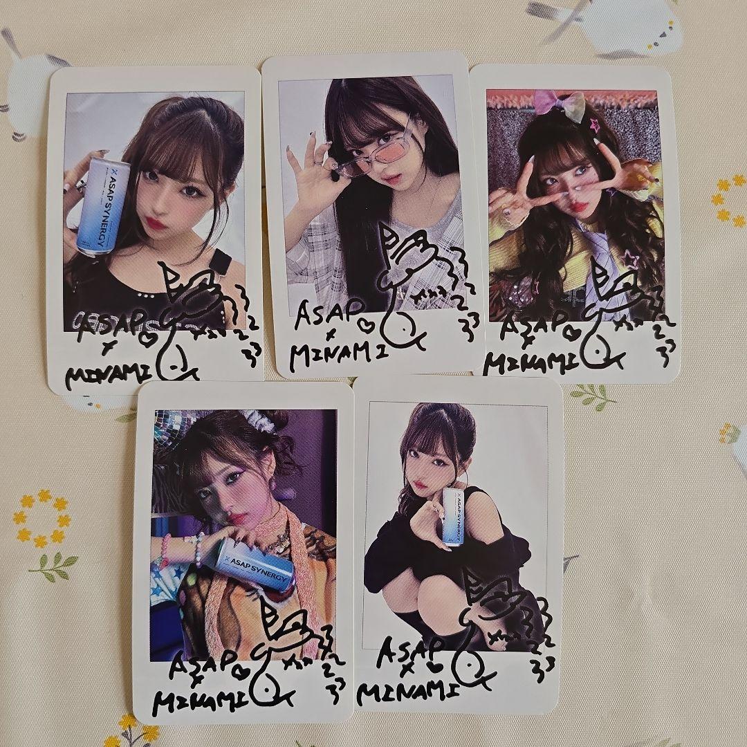 未使用品 MINAMIちゃん チェキ風ステッカー 5枚セット - メルカリ