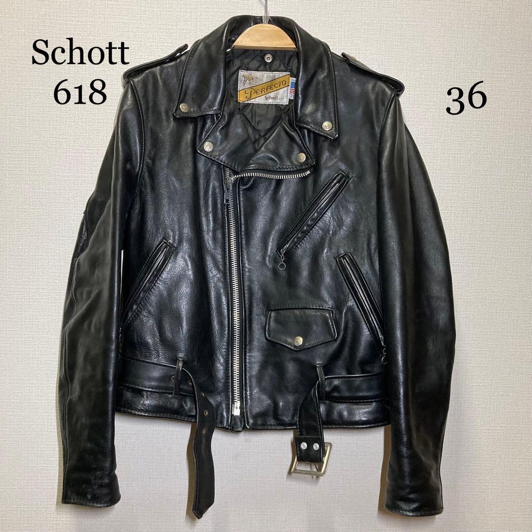 Schott ダブルライダース 618 バイカータグ size42
