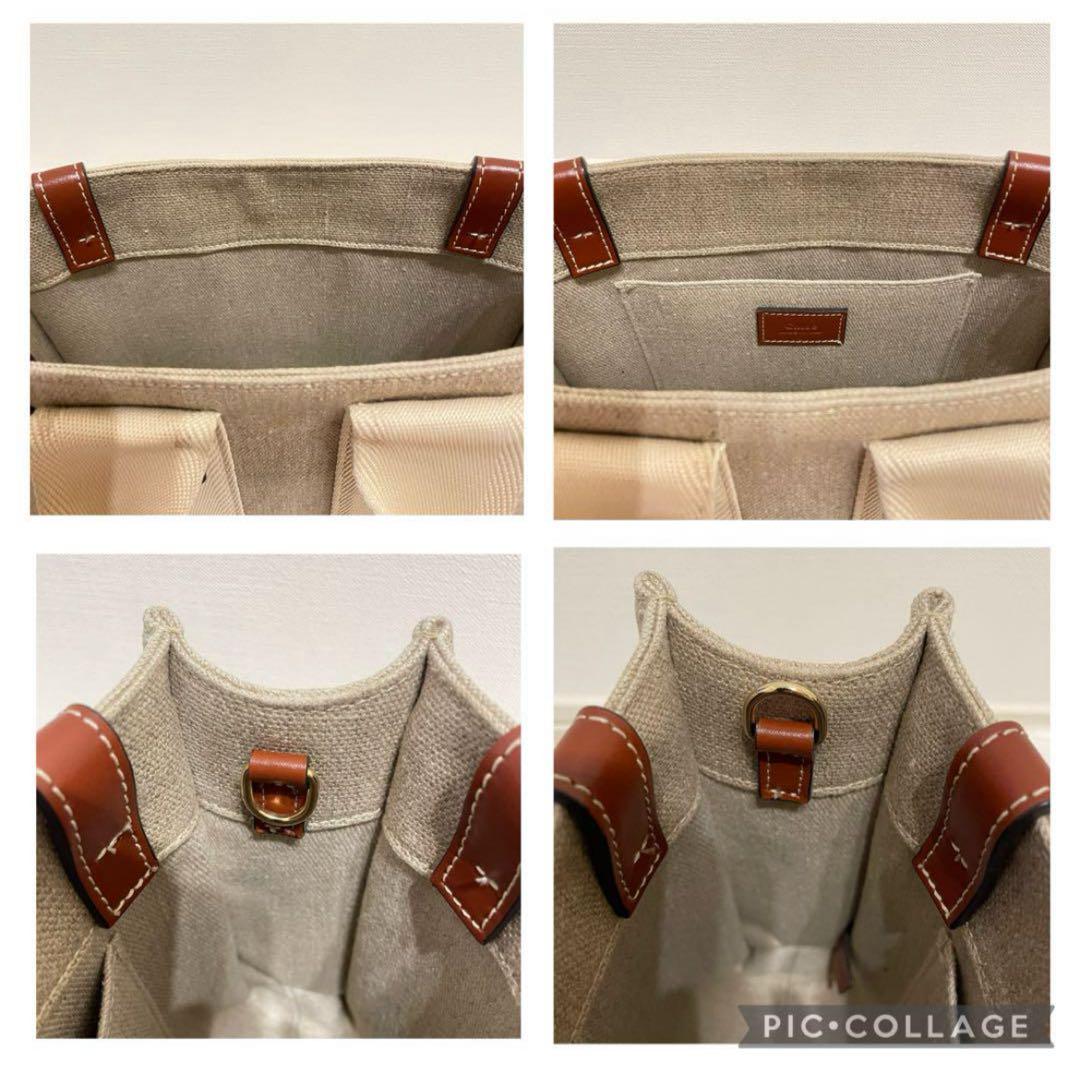 ✨美品✨Chloe リネン製WOODYスモールトートバッグ 正規品 即購入OK