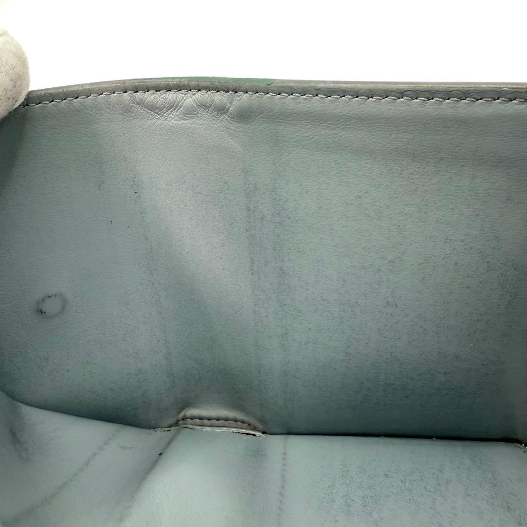 セリーヌCELINE トリオンフ スモールトリフォールド 3つ折り財布 グレー