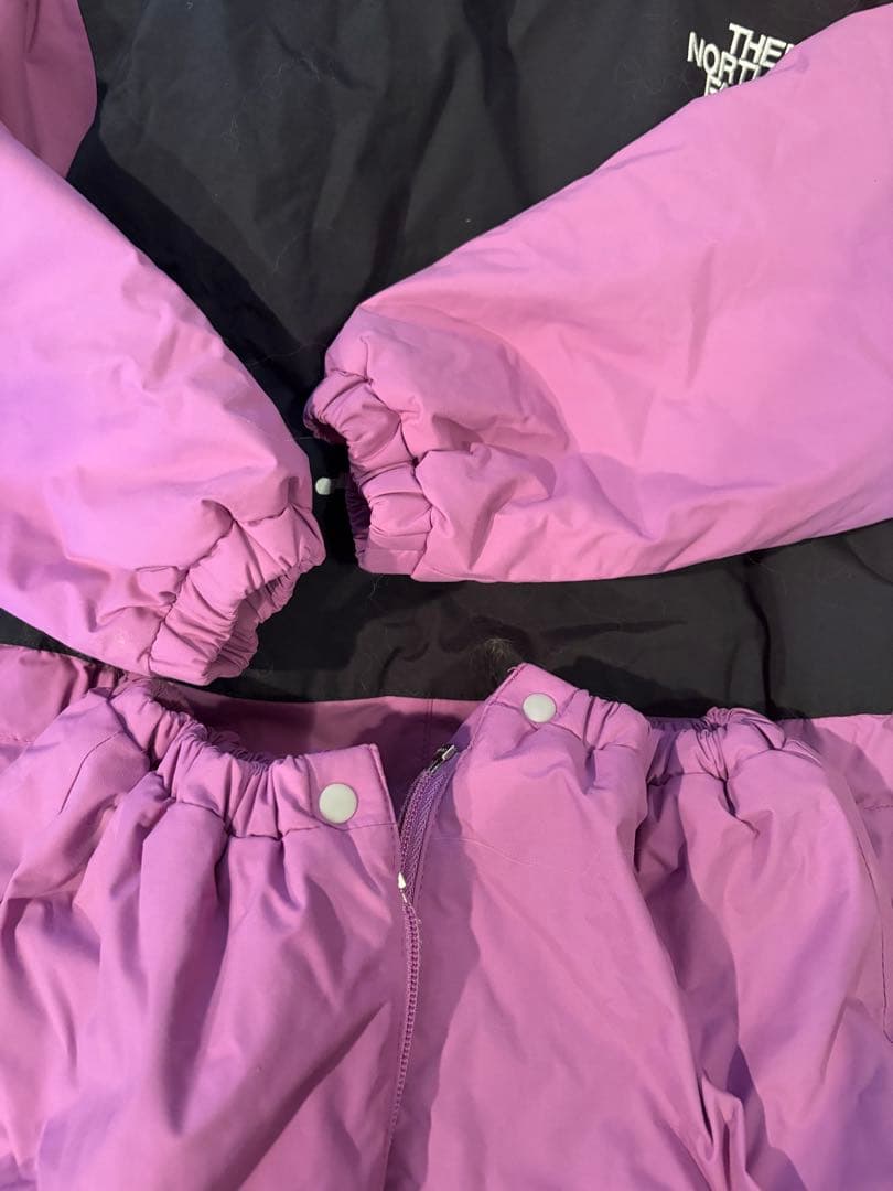 THE NORTH FACE スノーウェア 90cm ラベンダー ジャンプスーツ