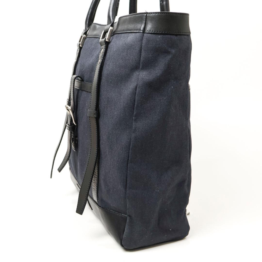 H5254-25◾️バーバリーブラックレーベル　キャンバスビジネスバッグ　Y2K