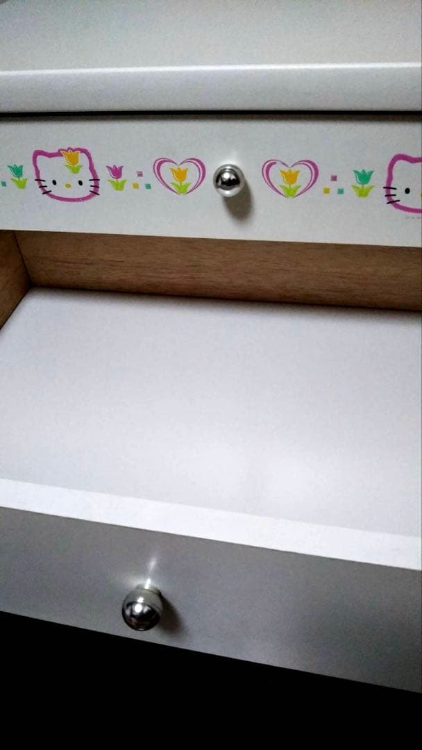 ハローキテイチューリップシリーズ木製ローチェスト