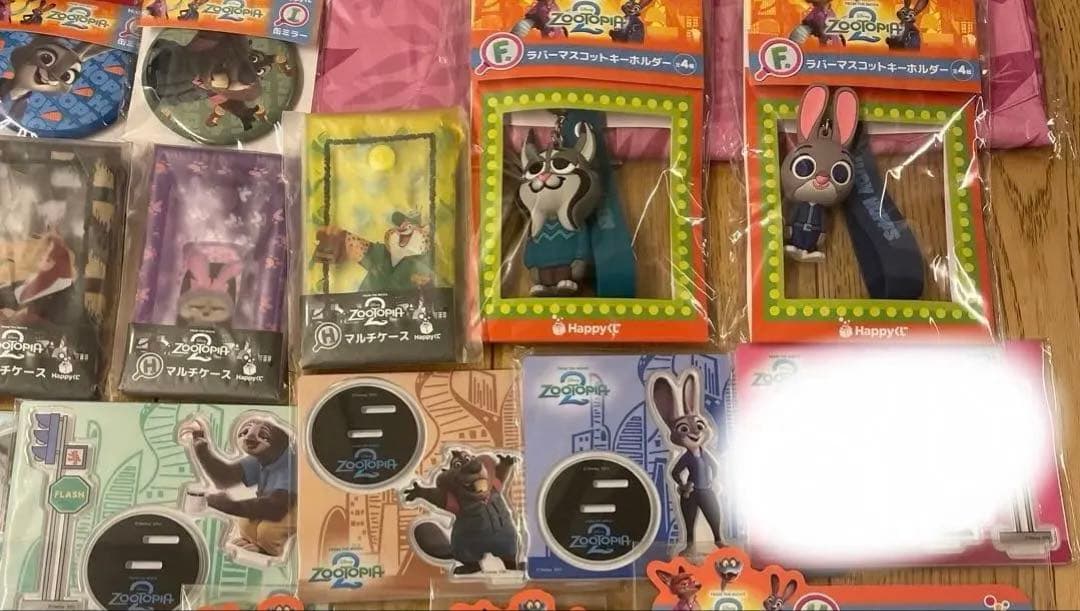 ズートピア2　Happyくじ A賞 フィギュア D賞キャップ E賞トートバッグ