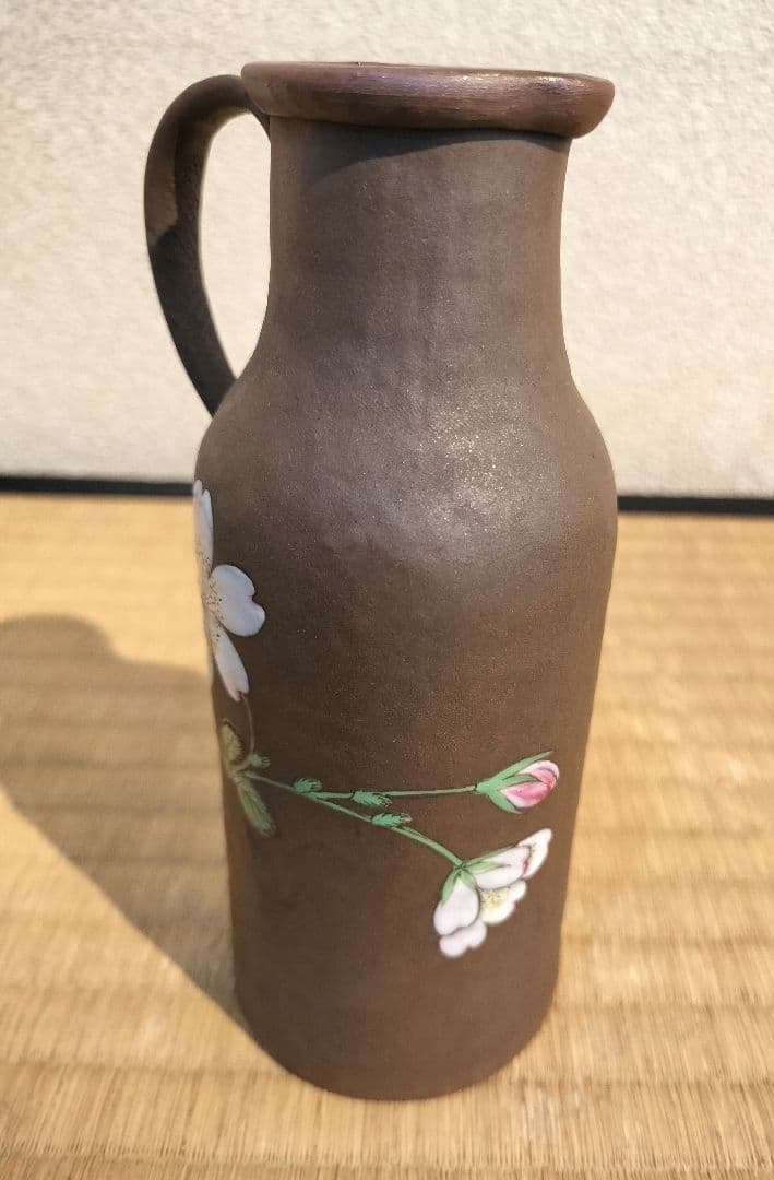 お値下げしました、2個組　萬古焼　桜　徳利