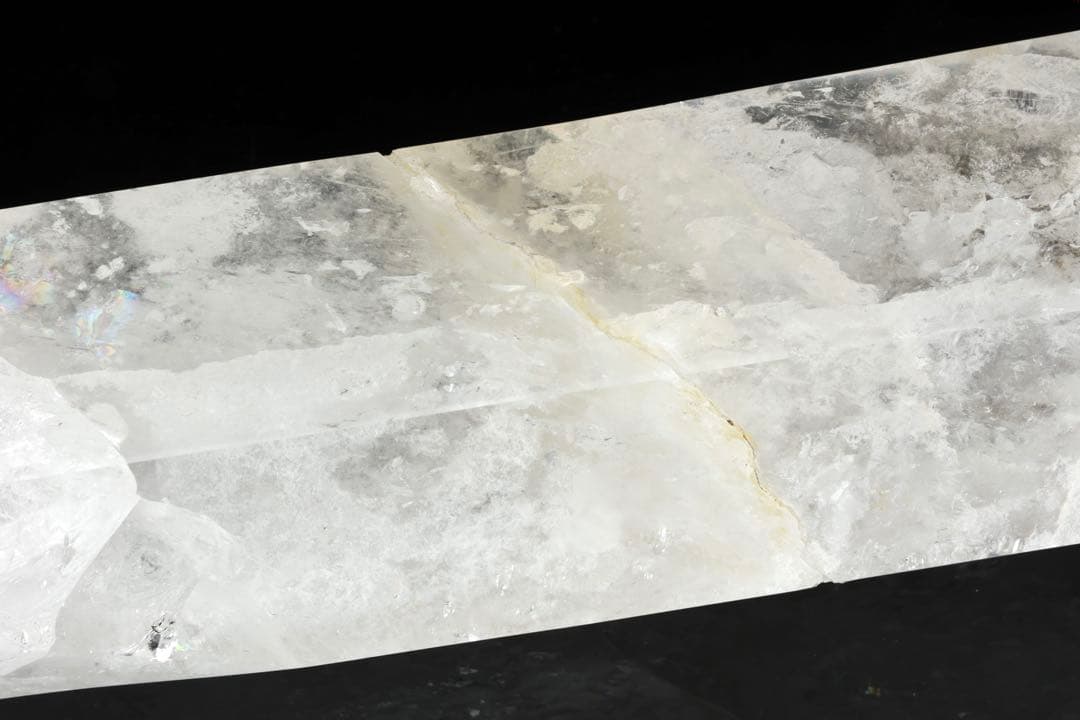 超特大95㎝ 虹入水晶ポイント 天然水晶 原石 天然石 六角水晶