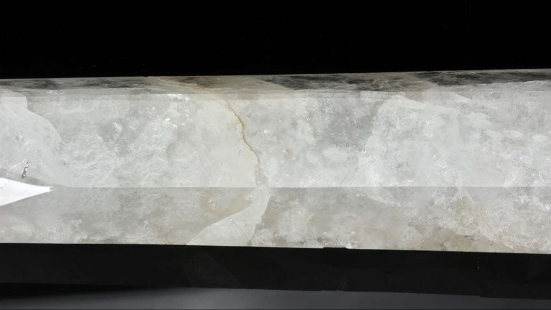 超特大95㎝ 虹入水晶ポイント 天然水晶 原石 天然石 六角水晶