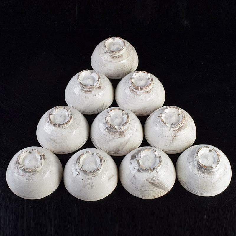 茶道具 萩焼 楽山窯造 数茶碗 十客 共箱 M R9436B - メルカリ