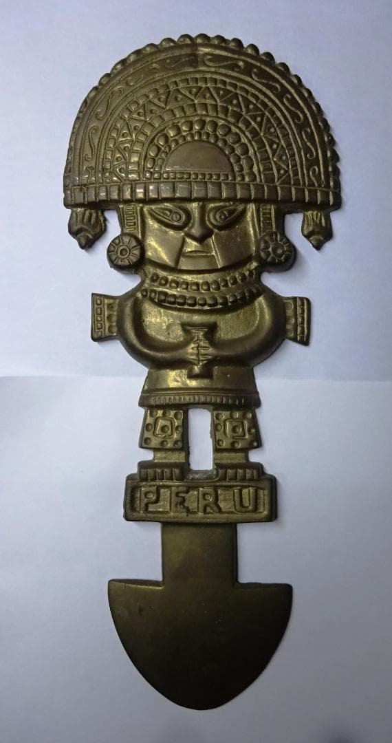 アンティーク☆ペルーの聖なる黄金ナイフ トゥミ 強運金運に恵まれる