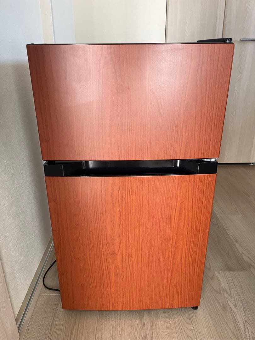 【アイリスオーヤマ】おしゃれな木目調！2021年製 冷蔵庫 87L 一人暮らしに