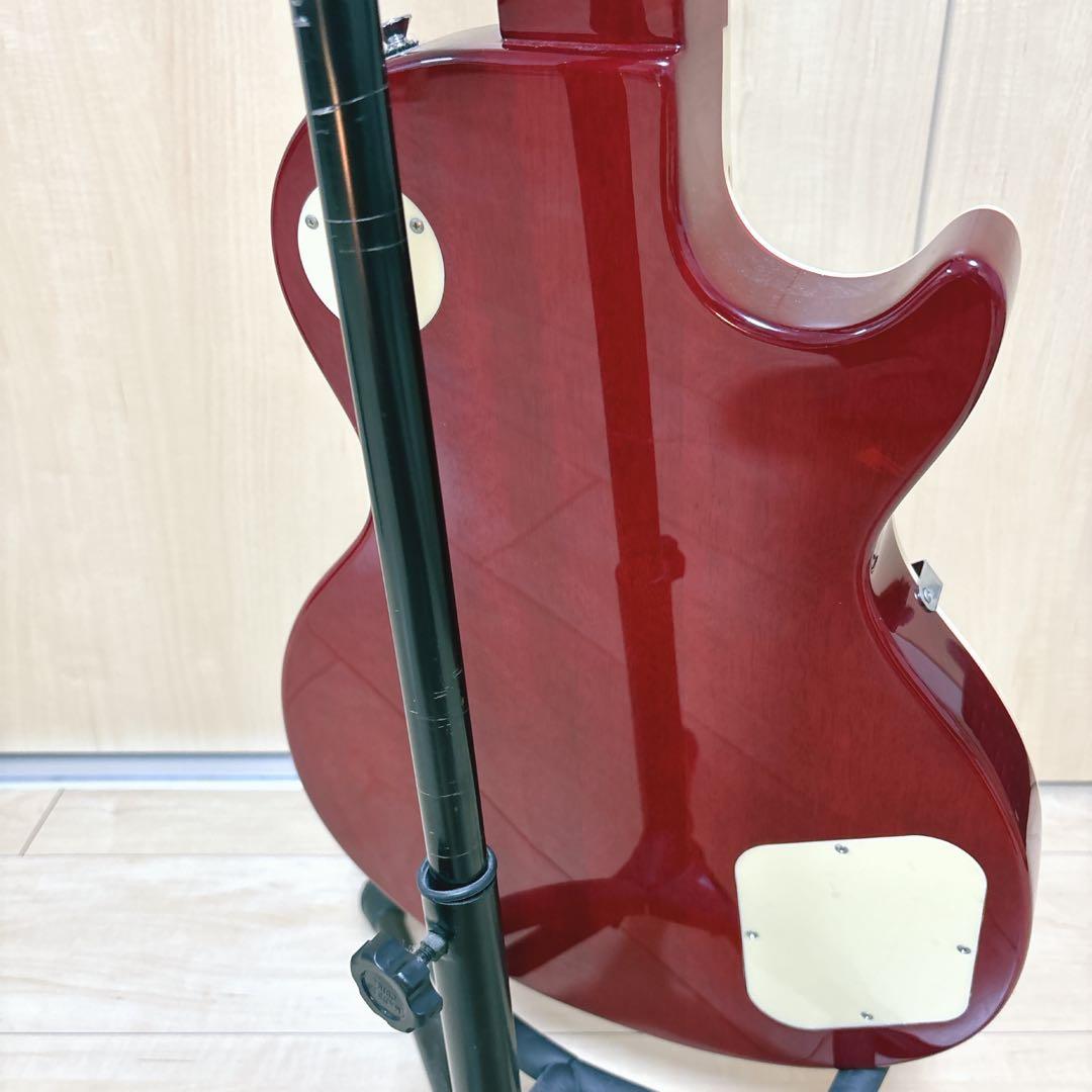 美品 新品弦付 BLITZ エレキギター Leopard レフティー レスポール