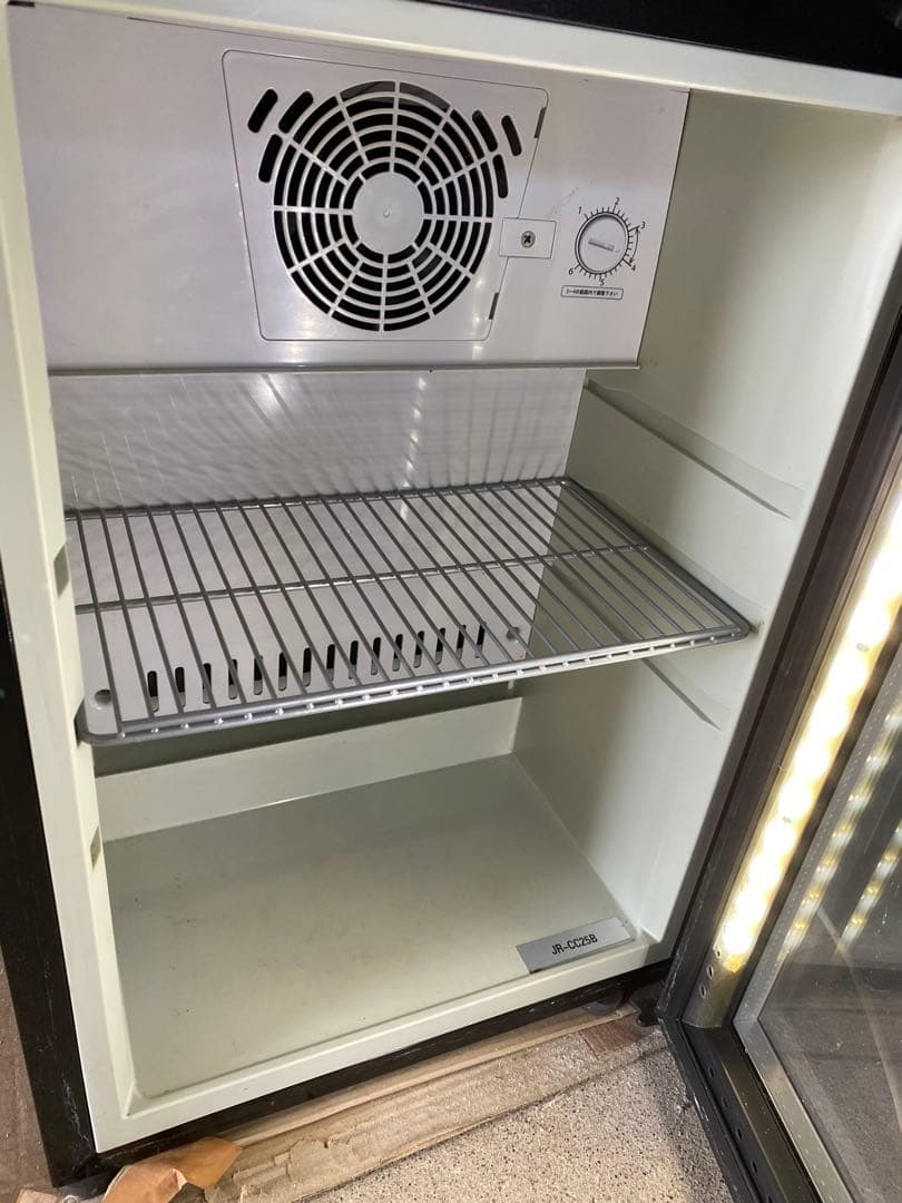 yxCoca-Cola 冷蔵庫 ガラス扉 ジャンク