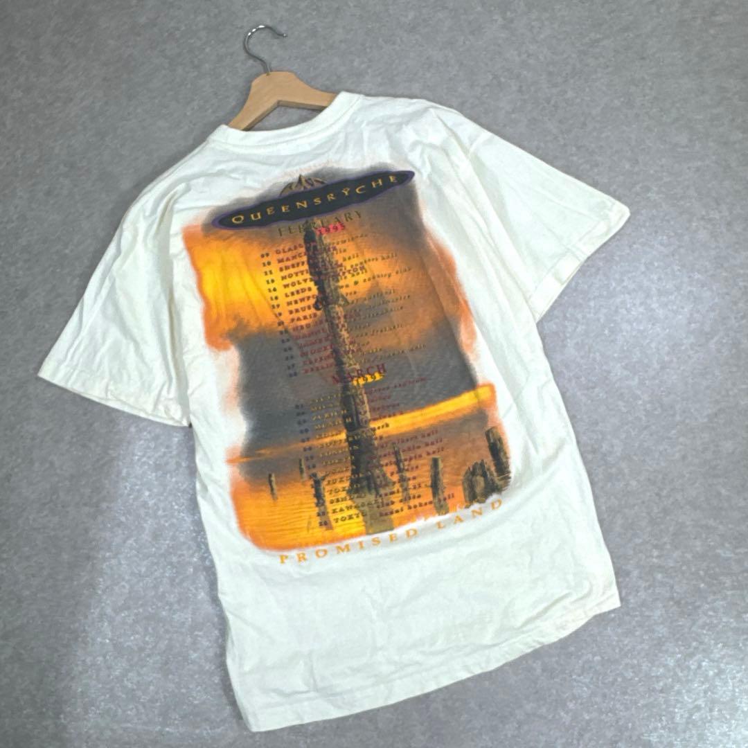 希少 90S QUEENSRYCHE ヴィンテージ バンドTシャツ 当時物 L