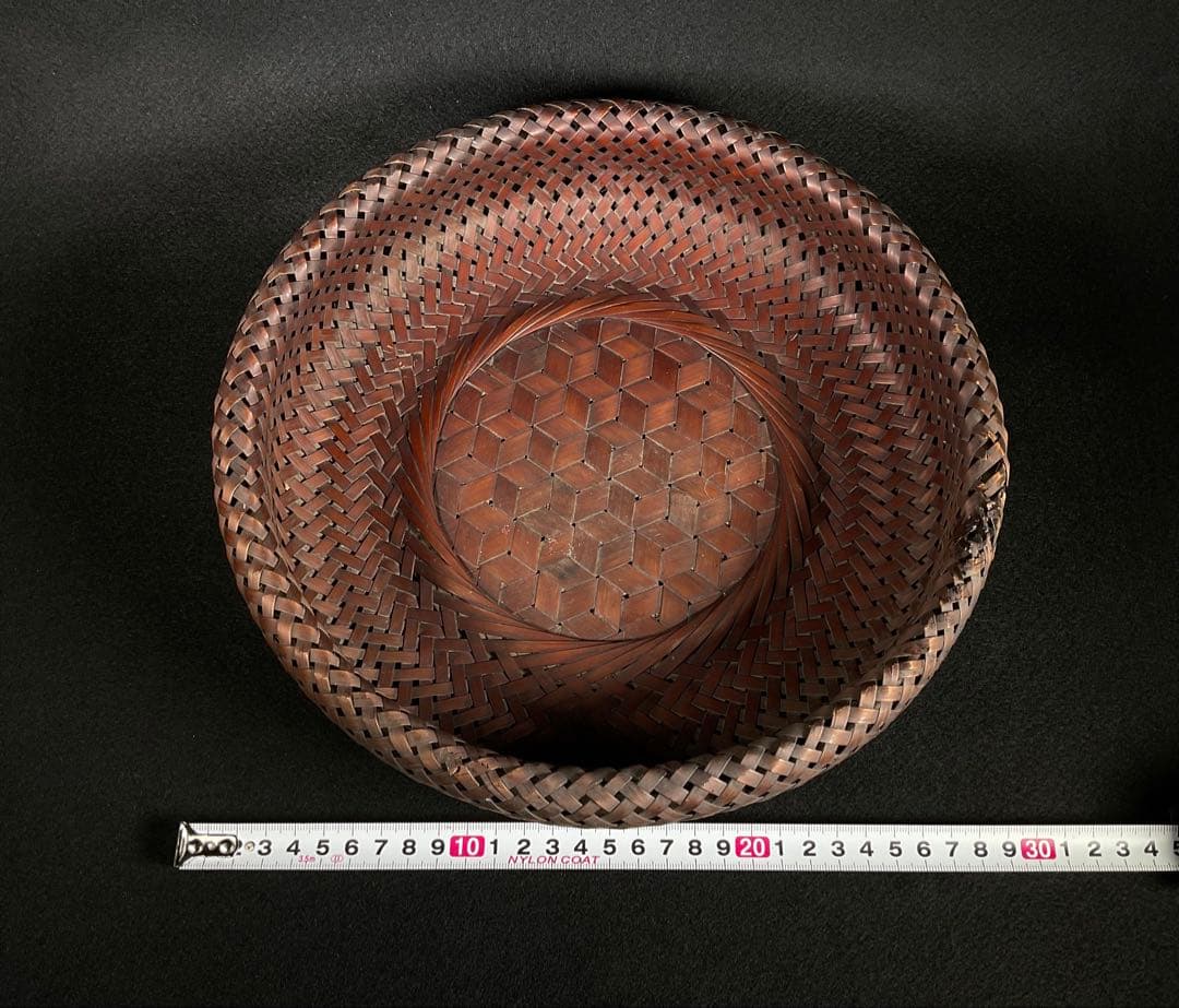 田辺竹雲斎造 竹籠 菓子籠 竹細工 茶道具 煎茶道具 径約28cm - メルカリ