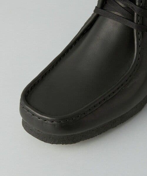 靴 Clarks Wallabee Black Leather