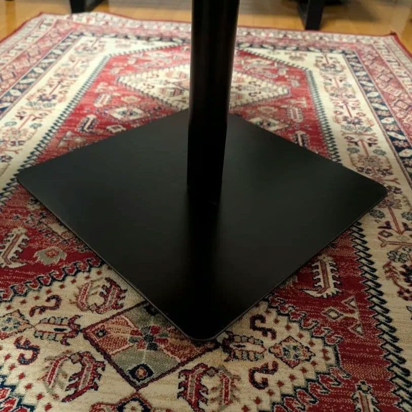 KOZAI カフェテーブル ヘリンボーン W600×H600×H720