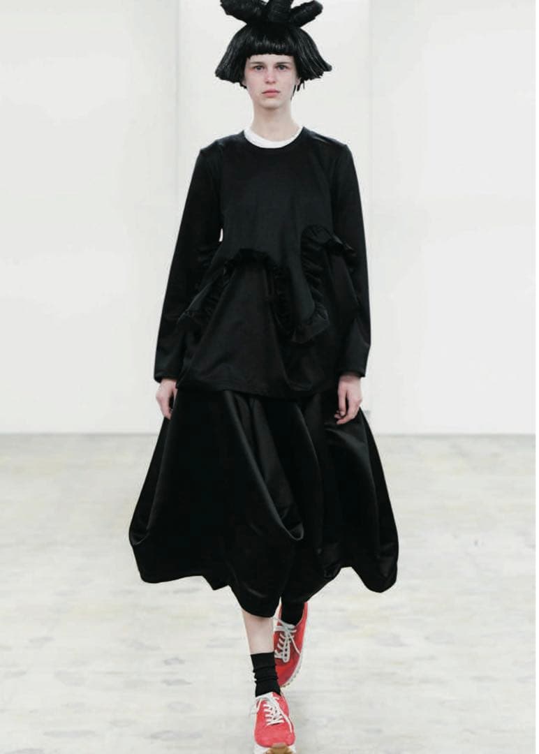 コムデギャルソン コムデギャルソン 24AW エステルサテン 変形スカート