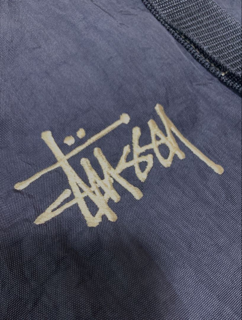 オールドステューシー　ナイロンリュック　黒　　90年代　レア