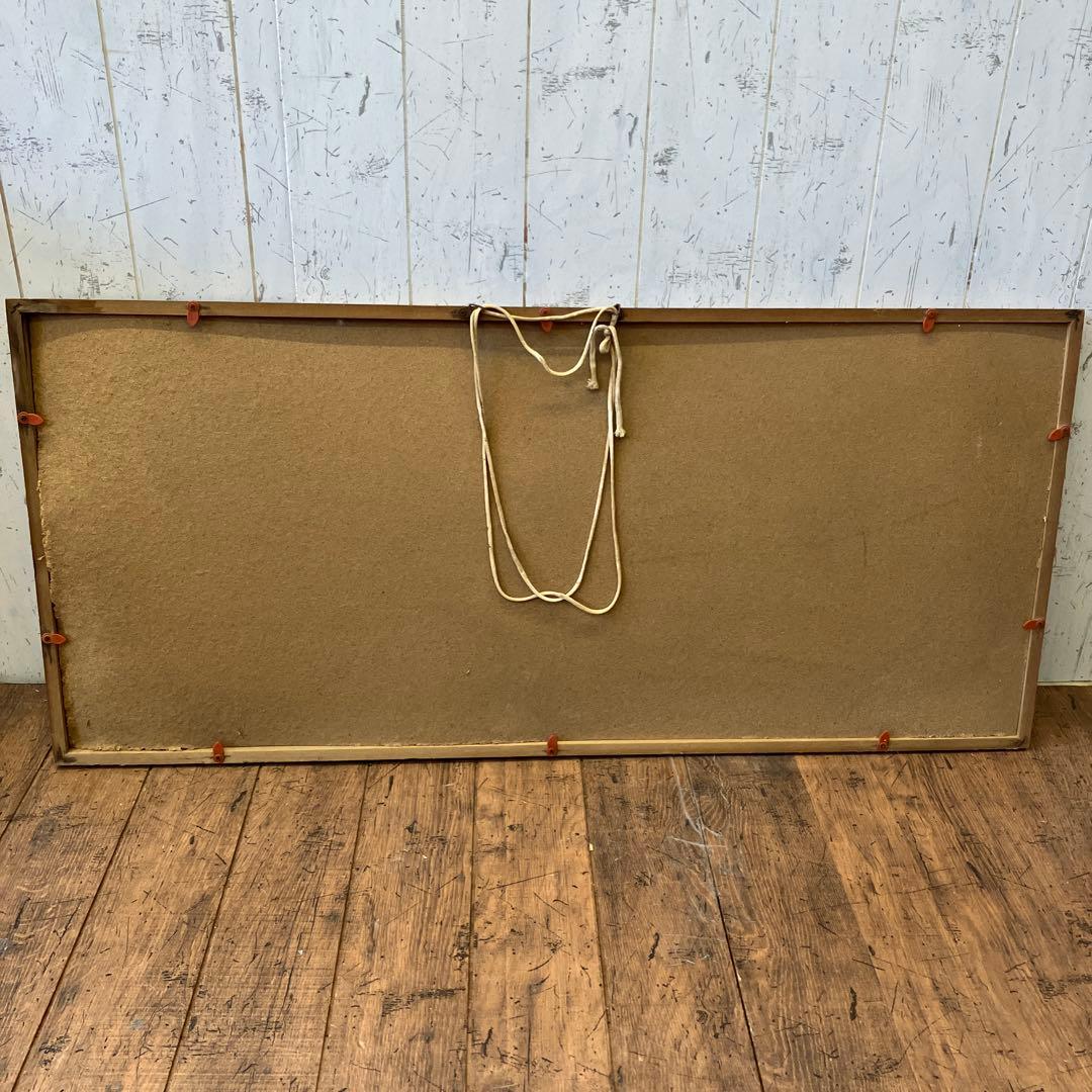 昭和レトロ 油絵 絵画 日本画 立体画 富士山 赤富士 夕焼け 夕日 アート