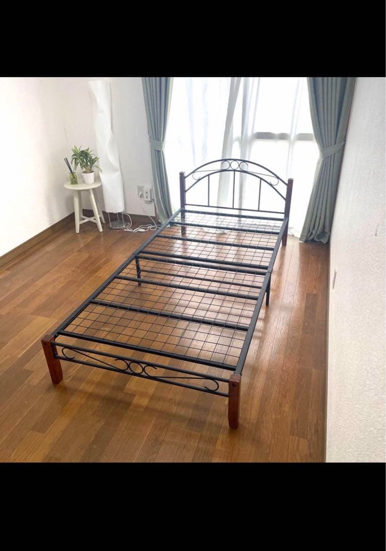 ニトリ アイアンフレーム シングルベッド 組立式