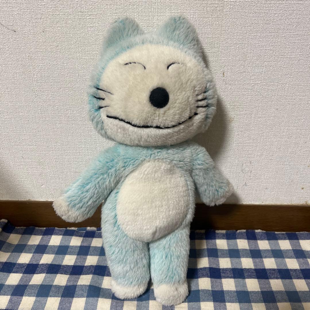 ▪️11ぴきのねこ　ぬいぐるみ2種類▪️水色毛足の長いねこ&首動くねこ▪️レア美品