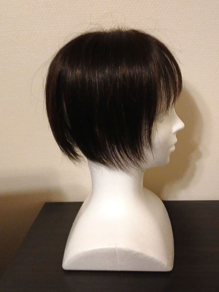 ダークブラウン ショートボブウィッグ 前髪あり　(ジュリアオージェ)