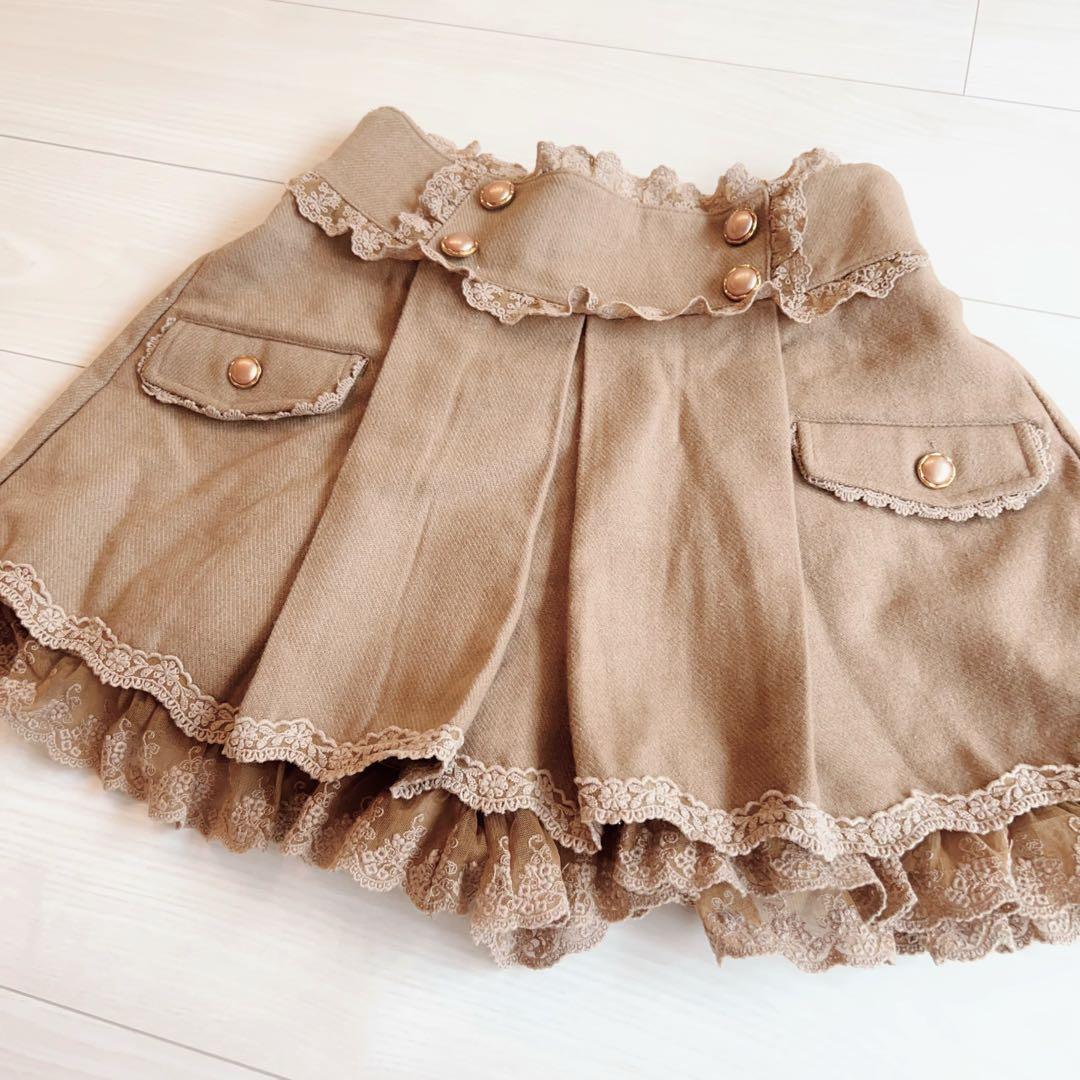 LIZ LISA ブラウン キュロットスカート 姫系