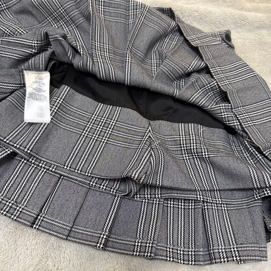 Maje グレー チェック柄 プリーツスカート風キュロット サイズ34