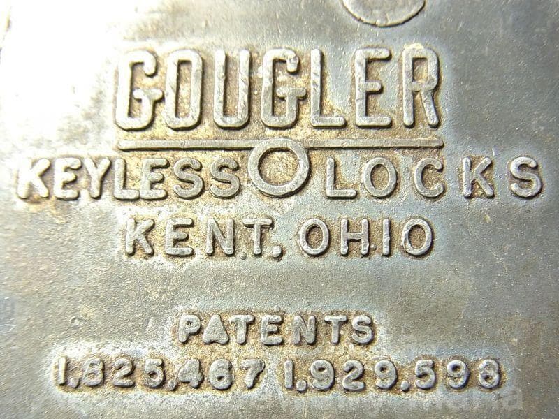 《p1057》1930年　WESTINGHOUSE・GOUGLERダイヤル南京錠